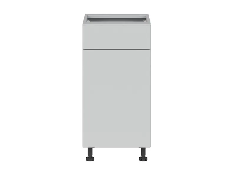 BRW Кухонный базовый шкаф Top Line 40 см левый с выдвижным ящиком светло-серый матовый, греноловый серый/светло-серый матовый TV_D1S_40/82_L/SMB-SZG/BRW0014 фото №1
