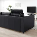 IKEA VIMLE ВІМЛЕ, 3-місний диван, з підголовником/Гранн/Бомстад чорний 993.062.52 фото thumb №3
