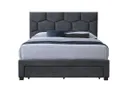 Двоспальне ліжко HALMAR З ящиками Harriet 160x200 см Velvet сіре фото thumb №3