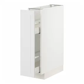 IKEA METOD МЕТОД / MAXIMERA МАКСИМЕРА, напольный шкаф / выдвижн внутр элем, белый / Стенсунд белый, 20x60 см 294.094.80 фото