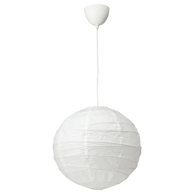 IKEA REGOLIT РЕГОЛІТ / HEMMA ХЕММА, підвісний світильник, білий, 45 см 194.440.83 фото №1