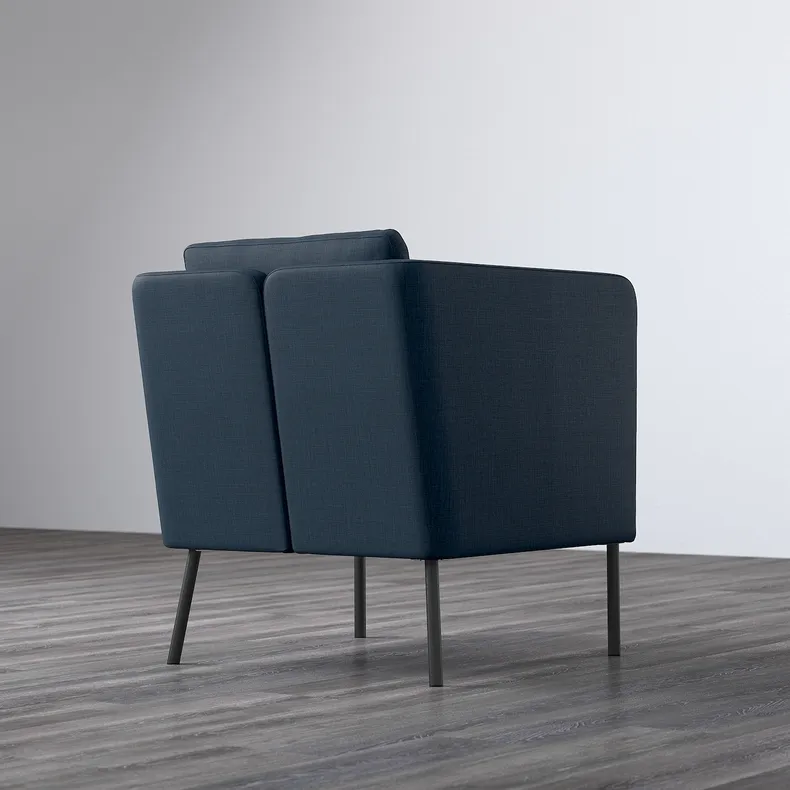 IKEA EKERÖ ЕКЕРЕ, крісло, СКІФТЕБУ темно-синій 202.628.78 фото №4