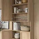 IKEA BILLY БІЛЛІ / OXBERG ОКСБЕРГ, книжкова шафа з дверц / дод модул, під дуб, 80x30x237 см 894.833.73 фото thumb №4