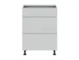 BRW Шкаф кухонный базовый Top Line 60 см с ящиками бесшумного закрывания светло-серый матовый, греноловый серый/светло-серый матовый TV_D3S_60/82_2STB/STB-SZG/BRW0014 фото