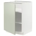 IKEA METOD МЕТОД, напольный шкаф с полками, белый / светло-зеленый, 60x60 см 194.864.93 фото thumb №1
