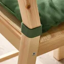 IKEA MALINDA МАЛІНДА, подушка на стілець, зелений, 40/35x38x7 см 405.773.11 фото thumb №3