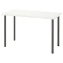 IKEA LAGKAPTEN ЛАГКАПТЕН / ADILS АДІЛС, письмовий стіл, білий / темно-сірий, 120x60 см 194.167.68 фото thumb №1