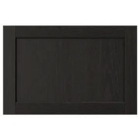 IKEA LERHYTTAN ЛЕРХЮТТАН, дверь, чёрный цвет, 60x40 см 803.560.63 фото