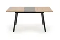 Кухонний стіл розкладний HALMAR ALBON 120-160x80 см дуб сонома / сірий фото thumb №5