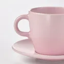 IKEA FÄRGKLAR ФЭРГКЛАР, чашка с блюдцем, Матовый светло-розовый, 25 кл 104.781.62 фото thumb №2