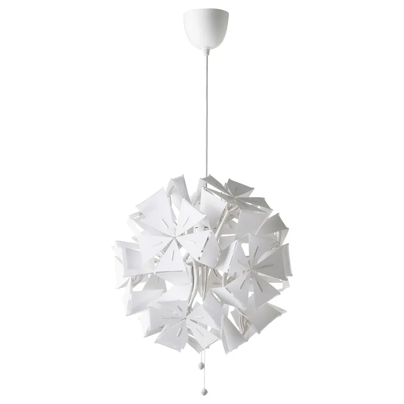 IKEA RAMSELE РАМСЕЛЕ, підвісний світильник, геометричний / білий, 43 см 504.070.97 фото №1
