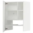IKEA METOD МЕТОД, настінн шаф д / витяжки з полиц / дверц, білий / стенсундський білий, 60x80 см 595.044.71 фото thumb №1