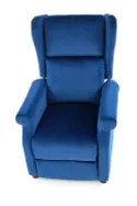 Крісло реклайнер HALMAR AGUSTIN 2 темно-синій фото thumb №7