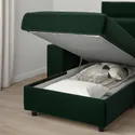 IKEA VIMLE ВИМЛЕ, 4-местный диван, с шезлонгом/Djuparp темно-зеленый 294.336.11 фото thumb №2