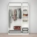 IKEA PAX ПАКС, гардероб, комбинация, белый, 150x58x236 см 693.856.70 фото thumb №3
