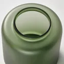IKEA KONSTFULL КОНСТФУЛЛ, ваза, матовое стекло / зеленый, 10 см 905.119.59 фото thumb №3
