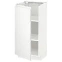 IKEA METOD МЕТОД, напольный шкаф с полками, белый / Воксторп матовый белый, 40x37 см 694.666.66 фото thumb №1