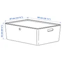 IKEA KUGGIS КУГГІС, коробка з кришкою, білий, 37x54x21 см 895.612.00 фото thumb №8