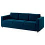 IKEA VIMLE ВІМЛЕ, 3-місний диван, Джупард темно-зелено-синій 194.335.98 фото