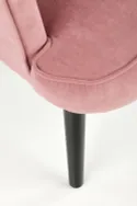 М'яке крісло оксамитове HALMAR DELGADO BLUVEL 52, рожевий фото thumb №7