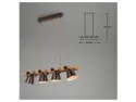 BRW Talle 4-точечный деревянный подвесной светильник черный 093873 фото thumb №7