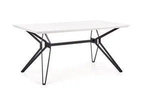 Кухонний стіл HALMAR PASCAL 160x90 см білий, чорний фото