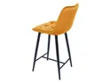 Барний стілець оксамитовий, хокер SIGNAL CHIC H-2 Velvet, Bluvel 68 - каррі фото thumb №4
