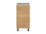 BRW Кухонный базовый шкаф Sole 40 см с ящиками дуб арлингтон, альпийский белый/арлингтонский дуб FH_D3S_40/82_2SMB/SMB-BAL/DAANO фото