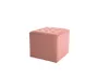 Пуф мягкий квадратный SIGNAL LORI Velvet, Bluvel 52 - античный розовый фото