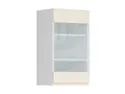 BRW Левый верхний кухонный шкаф Sole 40 см с витриной магнолия глянцевая, альпийский белый/магнолия глянец FH_G_40/72_LV-BAL/XRAL0909005 фото thumb №2