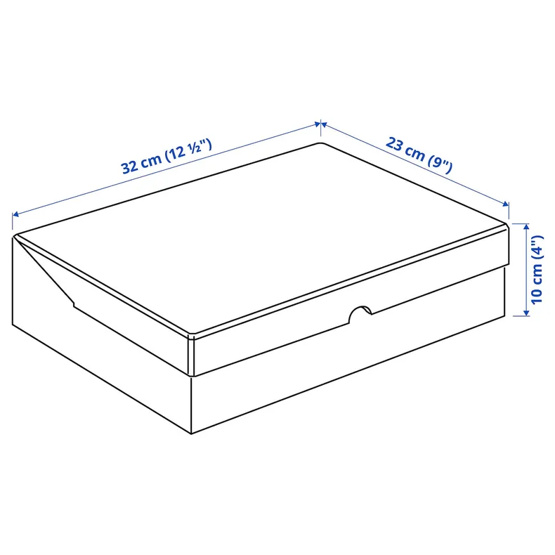 IKEA VATTENTRÅG ВАТТЕНТРОГ, коробка с крышкой, 32x23x10 см 205.510.91 фото №5