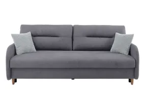 BRW Трехместный диван-кровать Verto с велюровым ящиком серого цвета, Elma 13 Grey/Asti 23 Grey SO3-VERTO-LX_3DL-G3_BA3BB1 фото