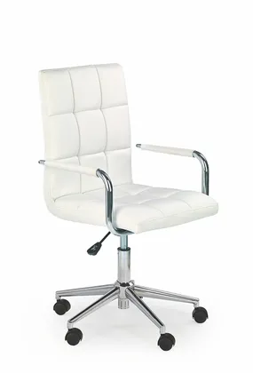 Кресло компьютерное офисное вращающееся HALMAR GONZO 2, белый фото