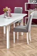 Кухонний стіл розкладний HALMAR FLORIAN 160-228x90 см, стільниця - білий, ніжки - білі фото thumb №17