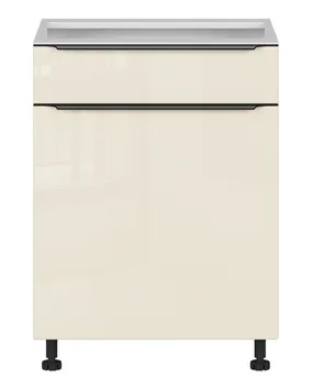 BRW Sole L6 60 см левый кухонный шкаф магнолия жемчуг, альпийский белый/жемчуг магнолии FM_D1B_60/82_L/B-BAL/MAPE фото