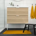 IKEA ALSTERN АЛЬСТЕРН, килимок для ванної кімнати, золотисто-жовтий, 50x80 см 705.731.37 фото thumb №4