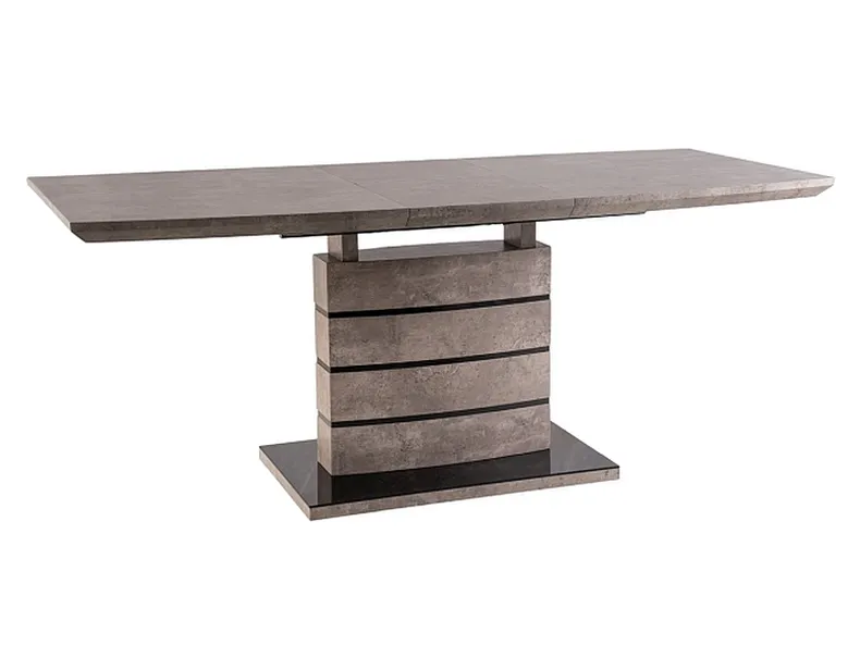 Обеденный стол SIGNAL LEONARDO, эффект бетона, 80x140 фото №1