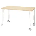 IKEA MITTCIRKEL МИТТЦИРКЕЛЬ / KRILLE КРИЛЛЕ, письменный стол, белый с эффектом сосны, 120x60 см 595.086.76 фото thumb №1