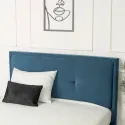 Кровать двуспальная бархатная MEBEL ELITE ANDRE Velvet, 140x200 см, Темно-синий фото thumb №6