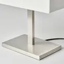 IKEA TOMELILLA ТОМЕЛІЛЛА, настільна лампа, нікельований / білий, 36 см 804.504.14 фото thumb №3