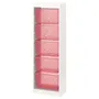 IKEA TROFAST ТРУФАСТ, комбинация д/хранения+контейнеры, белый/светло-красный, 46x30x145 см 094.787.28 фото