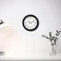 IKEA NUFFRA НУФРА, настенные часы, низкое напряжение / черный, 25 см 405.408.36 фото thumb №2