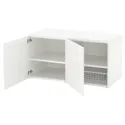 IKEA PLATSA ПЛАТСА, скамья с ящиком, белый / саннидальный белый, 120x57x63 см 992.038.19 фото thumb №1