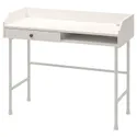 IKEA HAUGA ХАУГА, письмовий стіл, білий, 100x45 см 904.776.77 фото thumb №1