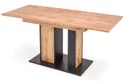 Кухонний стіл розкладний HALMAR DOLOMIT 130-175x85 см дуб вотан - чорний фото thumb №1