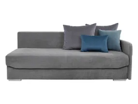 BRW Тримісний диван-ліжко Wow з ящиком для зберігання велюровий сірий, Solo 262 Blue/ Kronos 5 Blue/ Solo 266 Grey/ Dot 95 Grey SO3-WOW-LX_3DLMU-G3_B8DCEC фото