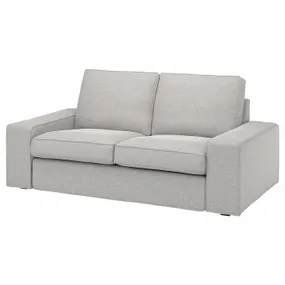 IKEA KIVIK КИВИК, чехол на 2-местный диван, Талмира белая/черная 405.171.43 фото