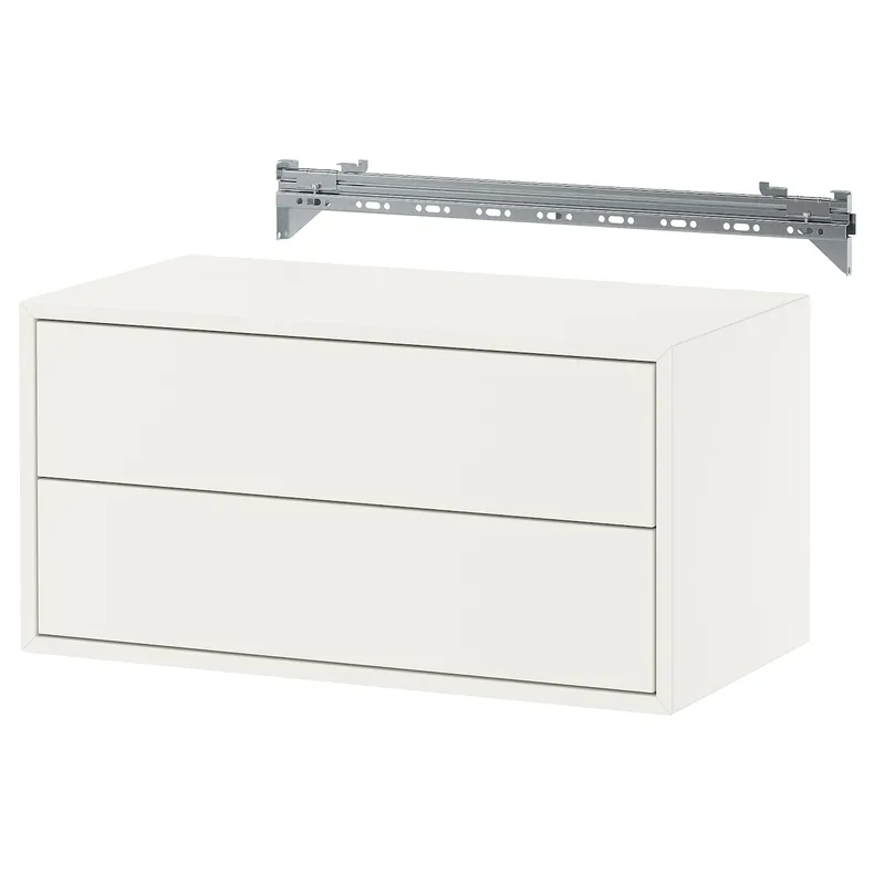 IKEA EKET, комбинация настенных шкафов, с 2 ящиками/белый, 70x35x35 см 495.903.70 фото №1