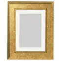IKEA VIRSERUM ВІРСЕРУМ, рамка, золотистий колір, 13x18 см 603.785.13 фото thumb №1