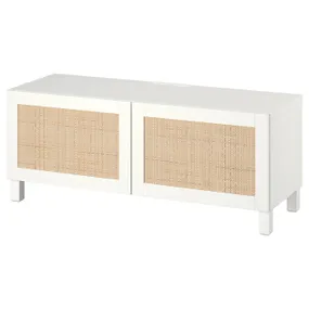 IKEA BESTÅ БЕСТО, тумба под ТВ, с дверцами, белый Studsviken / Stubbarp / белый, 120x42x48 см 194.194.46 фото